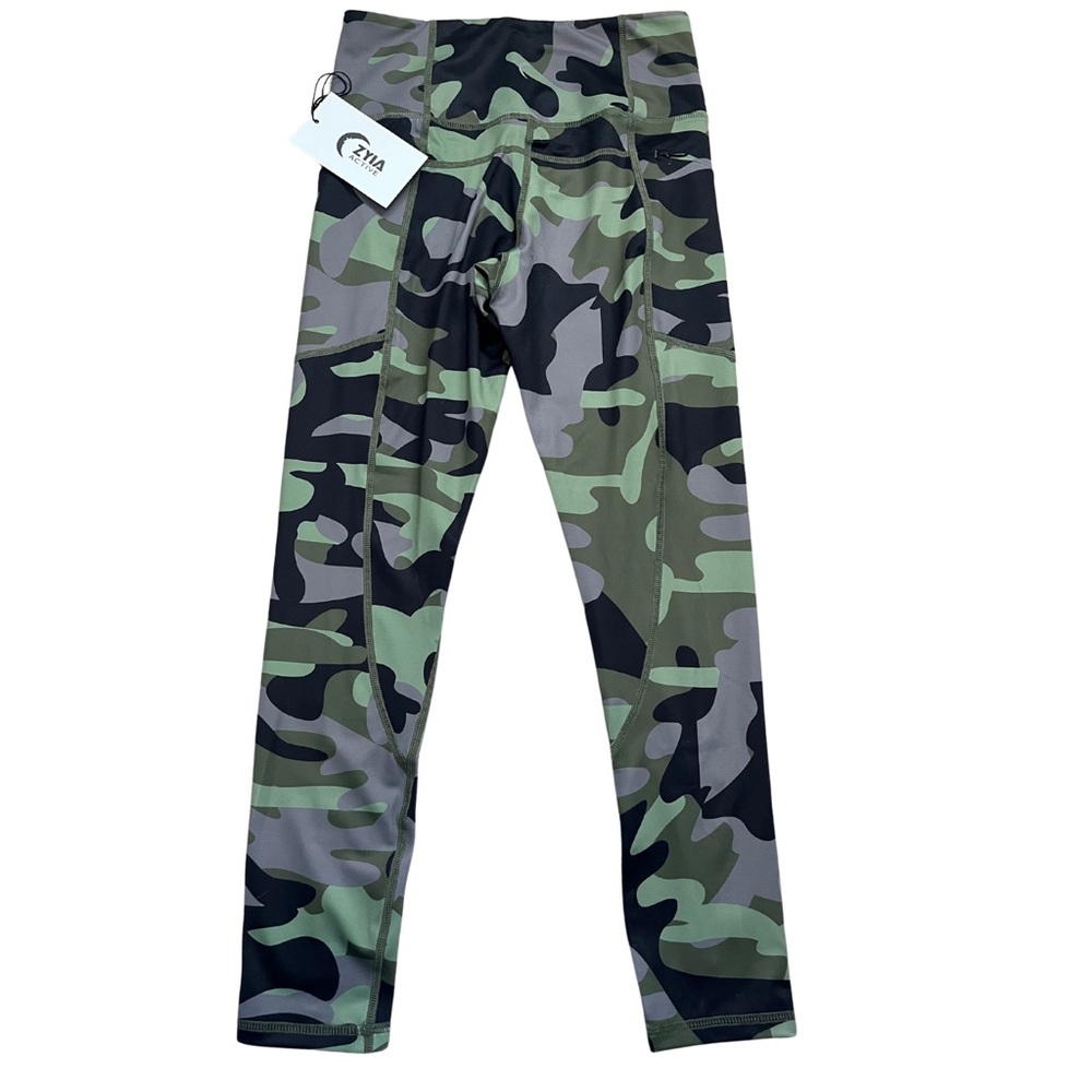 ZYIA Green Camo Zipper Pocket Light n’ Tight - 4